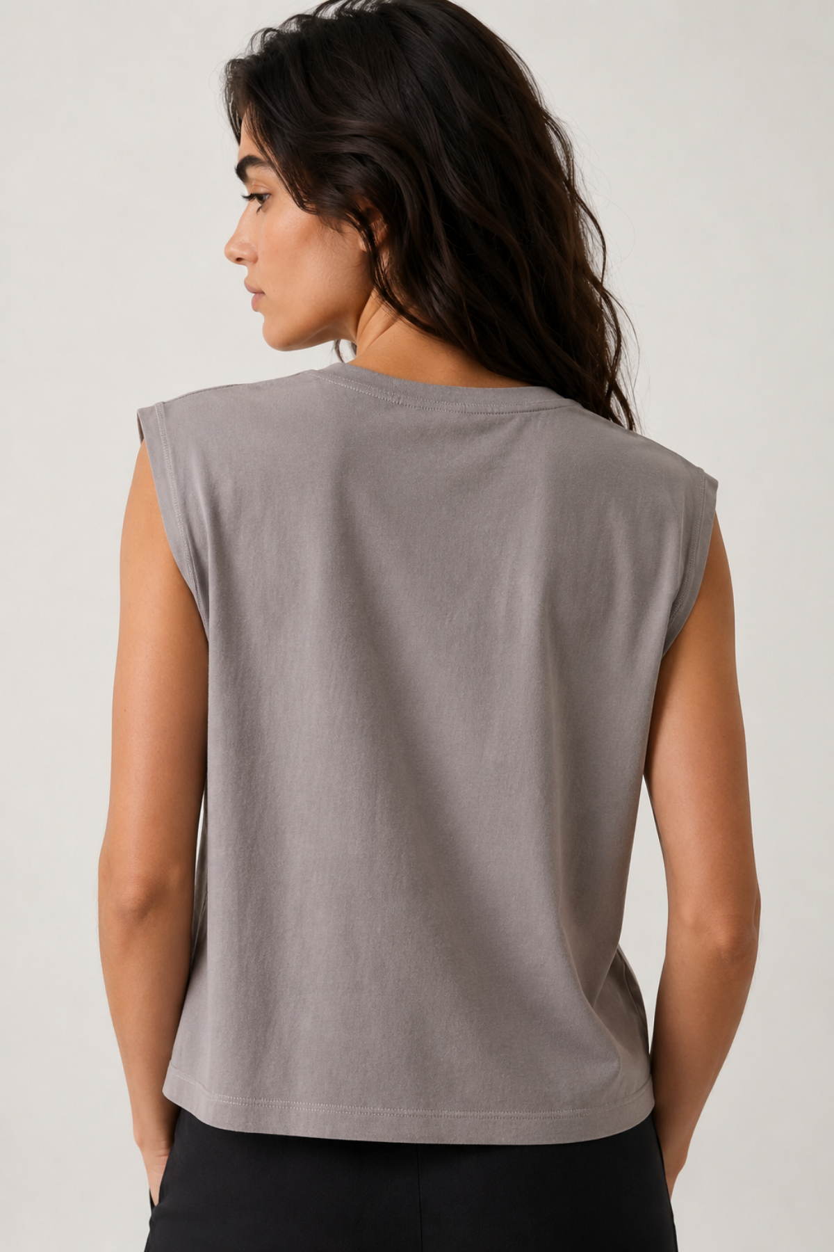Taş Modal Kumaş Kadın T-Shirt