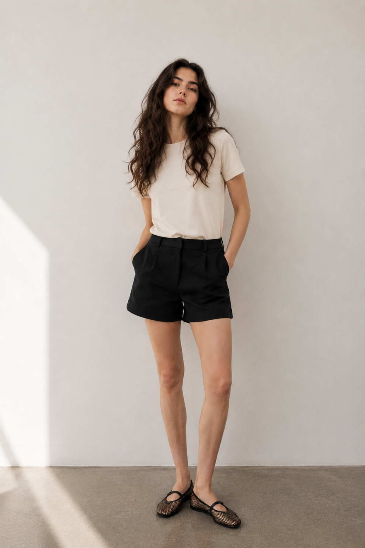 Taş Modal Karışımlı T-Shirt