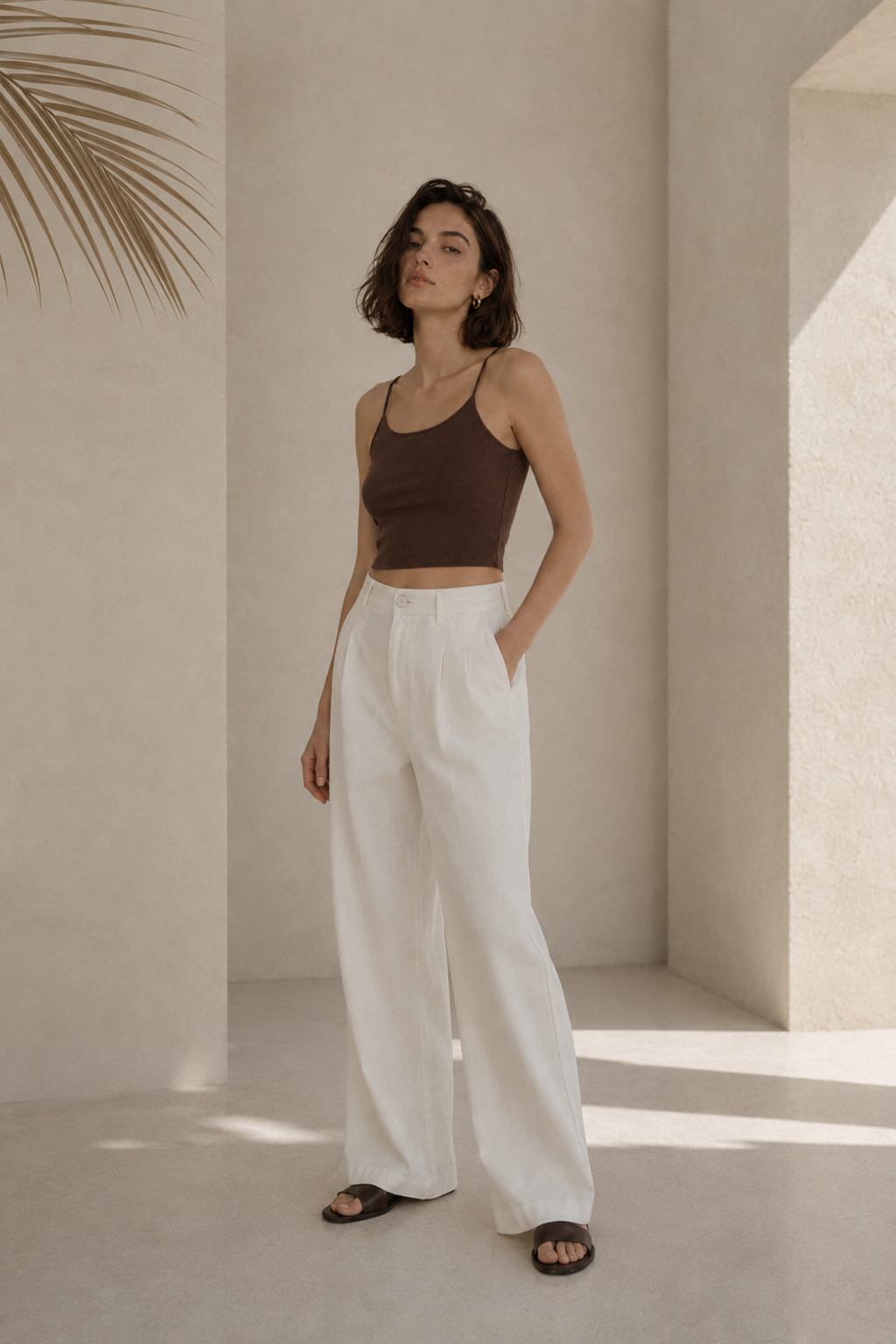 Kahve Crop Atlet