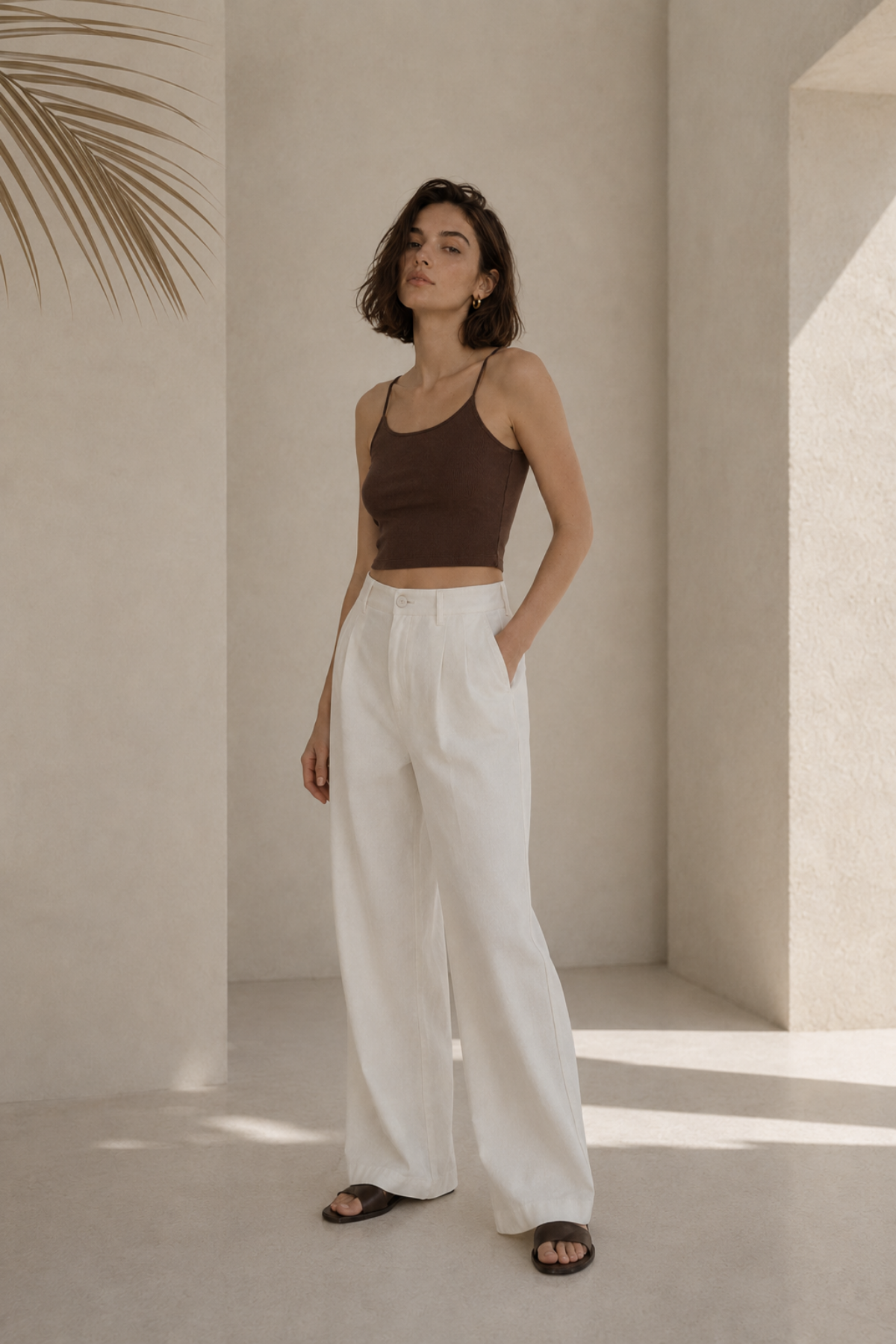 Kahve Crop Atlet