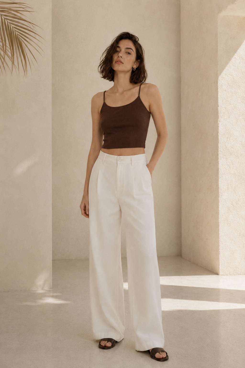 Kahve Crop Atlet